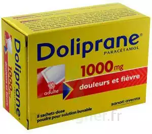 Doliprane 1000 Mg Poudre Pour Solution Buvable En Sachet-dose B/8 à Saint-Mandrier-sur-Mer