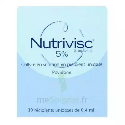 Nutrivisc 5 % (20 Mg/0,4 Ml) Collyre Sol En Récipient Unidose 30unidoses/0,4ml à Saint-Mandrier-sur-Mer